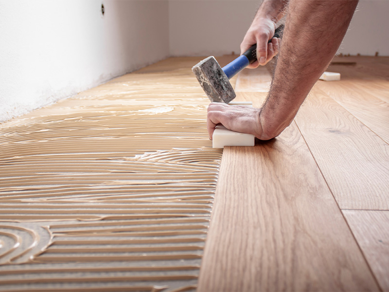 Pose de parquet Portneuf